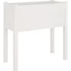 vidaXL Lawn & Garden* Garden Planter White 27.6