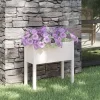 vidaXL Lawn & Garden* Garden Planter White 27.6