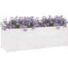 vidaXL Lawn & Garden* Garden Planter White 59.1