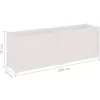 vidaXL Lawn & Garden* Garden Planter White 78.7