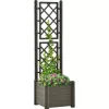 vidaXL Lawn & Garden* Garden Planter With Trellis 16.9