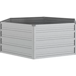 vidaXL Lawn & Garden* Garden Raised Bed 50.8"X17.7" Galvanized Steel Silver