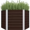 vidaXL Lawn & Garden* Garden Raised Bed Brown 50.8