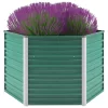 vidaXL Lawn & Garden* Garden Raised Bed Galvanized Steel 50.8