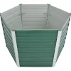 vidaXL Lawn & Garden* Garden Raised Bed Galvanized Steel 50.8