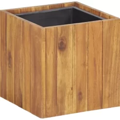 vidaXL Lawn & Garden* Garden Raised Bed Pot 9.6"X9.6"X9.8" Solid Acacia Wood