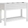 vidaXL Lawn & Garden* Garden Raised Bed White 43.3