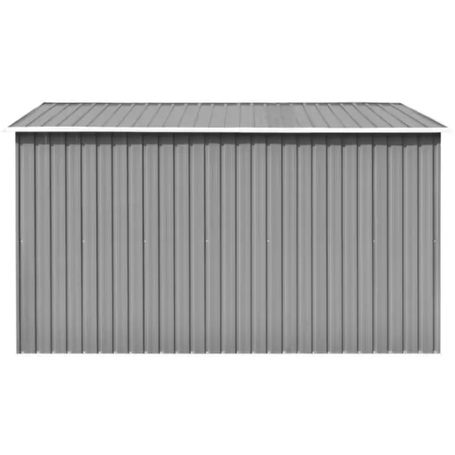 vidaXL Lawn & Garden* Garden Shed 101.2"X117.3"X70.1" Metal Gray