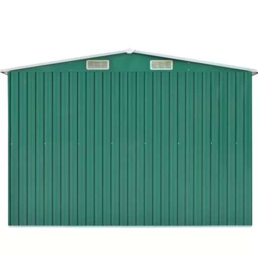 vidaXL Lawn & Garden* Garden Shed 101.2"X117.3"X70.1" Metal Green