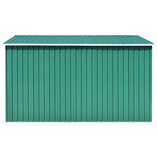 vidaXL Lawn & Garden* Garden Shed 101.2"X117.3"X70.1" Metal Green