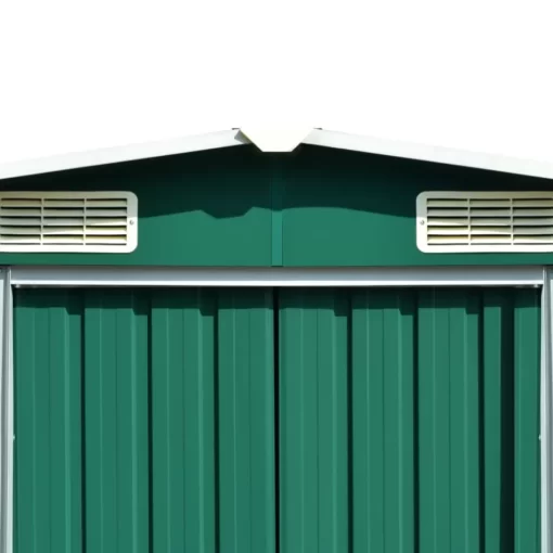 vidaXL Lawn & Garden* Garden Shed 101.2"X117.3"X70.1" Metal Green