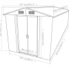 vidaXL Lawn & Garden* Garden Shed Anthracite 101.2