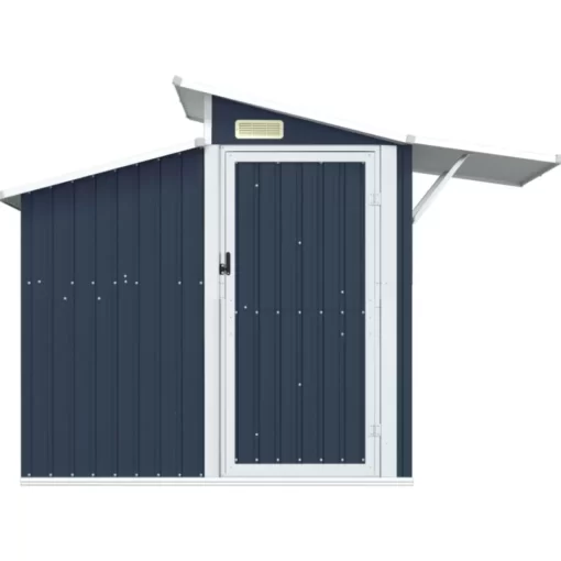 vidaXL Lawn & Garden* Garden Shed Anthracite 106.3"X51.2"X82.1" Galvanized Steel