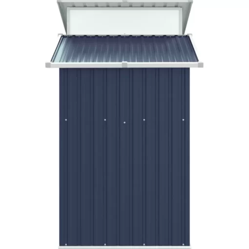 vidaXL Lawn & Garden* Garden Shed Anthracite 106.3"X51.2"X82.1" Galvanized Steel