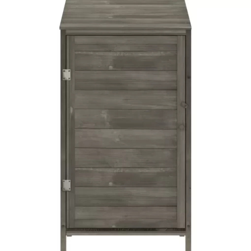 vidaXL Lawn & Garden* Garden Shed Anthracite 21.7"X20.5"X44.1" Solid Wood Fir