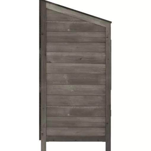 vidaXL Lawn & Garden* Garden Shed Anthracite 21.7"X20.5"X44.1" Solid Wood Fir