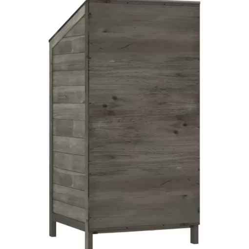 vidaXL Lawn & Garden* Garden Shed Anthracite 21.7"X20.5"X44.1" Solid Wood Fir