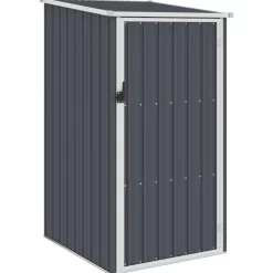 vidaXL Lawn & Garden* Garden Shed Anthracite 34.3"X38.6"X62.6" Galvanized Steel