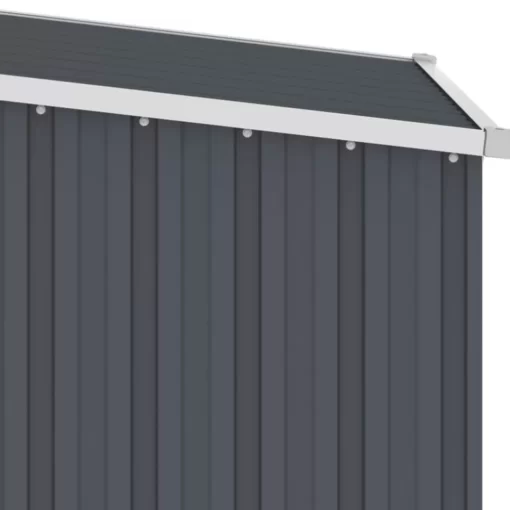 vidaXL Lawn & Garden* Garden Shed Anthracite 34.3"X38.6"X62.6" Galvanized Steel