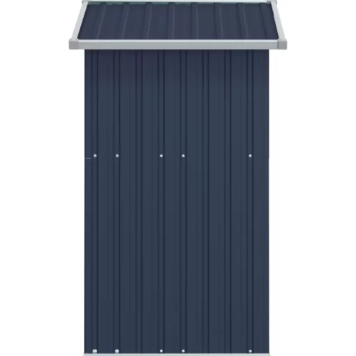 vidaXL Lawn & Garden* Garden Shed Anthracite 49.6"X38.4"X69.7" Galvanized Steel