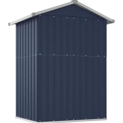 vidaXL Lawn & Garden* Garden Shed Anthracite 49.6"X38.4"X69.7" Galvanized Steel