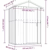 vidaXL Lawn & Garden* Garden Shed Anthracite 49.6