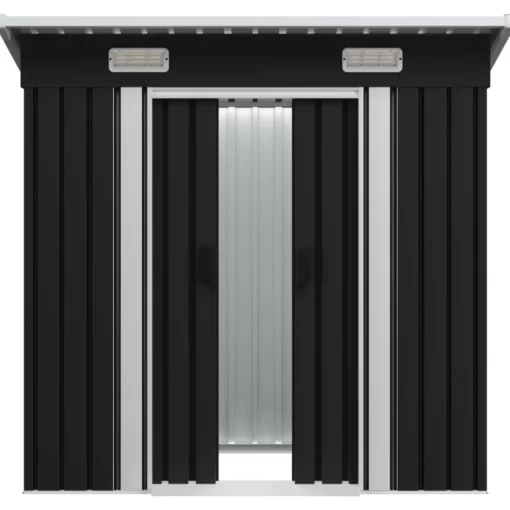 vidaXL Lawn & Garden* Garden Shed Anthracite Steel