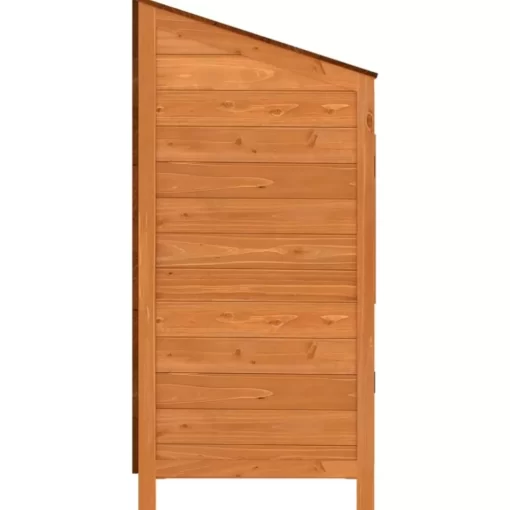 vidaXL Lawn & Garden* Garden Shed Brown 21.7"X20.5"X44.1" Solid Wood Fir