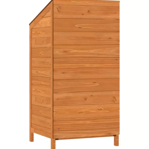 vidaXL Lawn & Garden* Garden Shed Brown 21.7"X20.5"X44.1" Solid Wood Fir