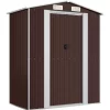 vidaXL Lawn & Garden* Garden Shed Dark Brown 75.6