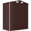 vidaXL Lawn & Garden* Garden Shed Dark Brown 75.6