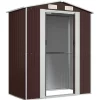 vidaXL Lawn & Garden* Garden Shed Dark Brown 75.6