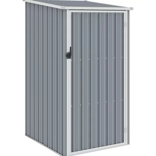 vidaXL Lawn & Garden* Garden Shed Gray 34.3"X38.6"X62.6" Galvanized Steel