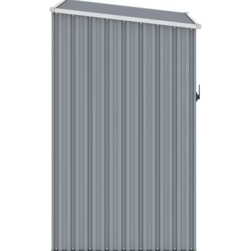 vidaXL Lawn & Garden* Garden Shed Gray 34.3"X38.6"X62.6" Galvanized Steel