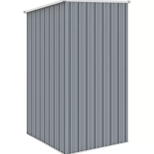 vidaXL Lawn & Garden* Garden Shed Gray 34.3"X38.6"X62.6" Galvanized Steel