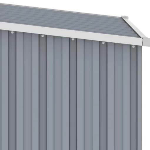 vidaXL Lawn & Garden* Garden Shed Gray 34.3"X38.6"X62.6" Galvanized Steel