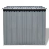 vidaXL Lawn & Garden* Garden Shed Gray Metal 74.8