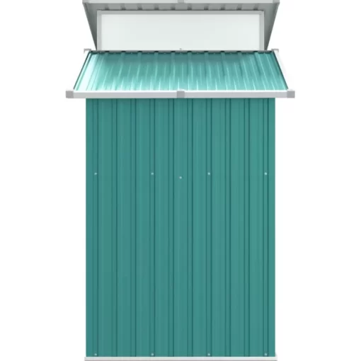 vidaXL Lawn & Garden* Garden Shed Green 106.3"X51.2"X82.1" Galvanized Steel