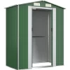 vidaXL Lawn & Garden* Garden Shed Green 75.6