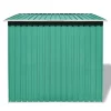 vidaXL Lawn & Garden* Garden Shed Green Metal 74.8