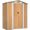 vidaXL Lawn & Garden* Garden Shed Light Brown 75.6