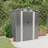 vidaXL Lawn & Garden* Garden Shed Light Gray 75.6