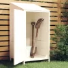 vidaXL Lawn & Garden* Garden Shed White 21.7