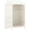 vidaXL Lawn & Garden* Garden Shed White 21.7