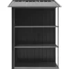 vidaXL Lawn & Garden* Garden Shed With Rack Anthracite 80.7