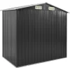 vidaXL Lawn & Garden* Garden Shed With Rack Anthracite 80.7