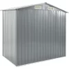 vidaXL Lawn & Garden* Garden Shed With Rack Gray 80.7