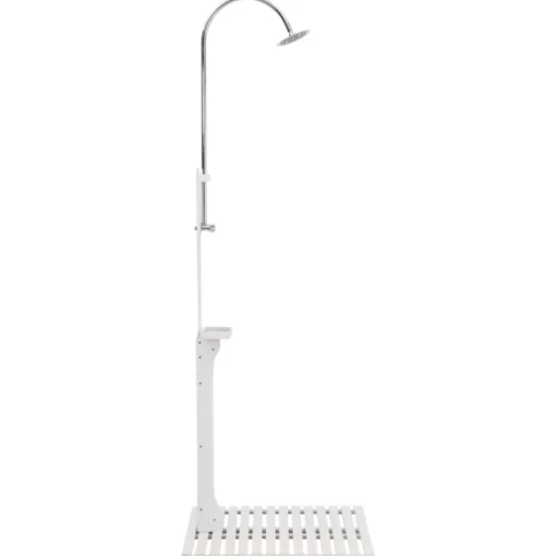 vidaXL Pool & Spa* Garden Shower White Wood