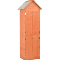 vidaXL Lawn & Garden* Garden Storage Shed 28"X23.6"X83.9" Wood