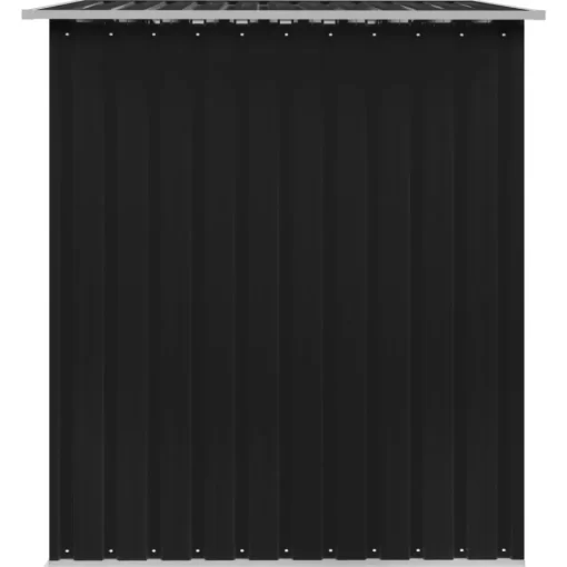 vidaXL Lawn & Garden* Garden Storage Shed Anthracite Steel 101.2"X80.7"X70.1"